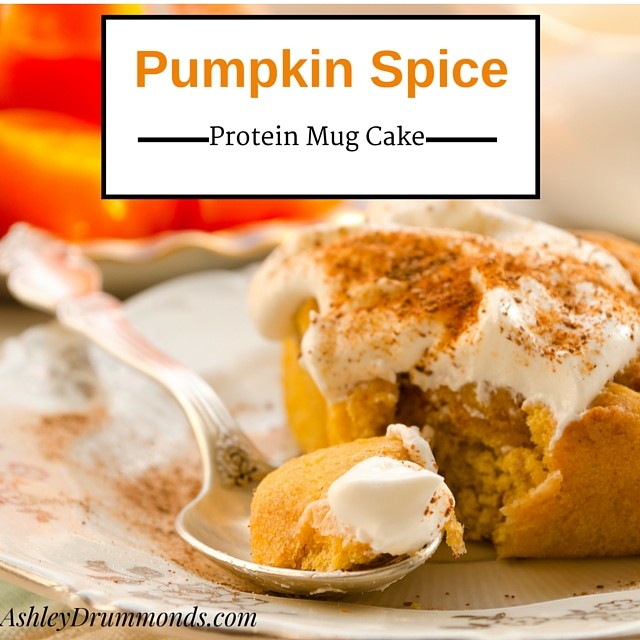 Keto Pumpkin Spice Protein Mug Cake