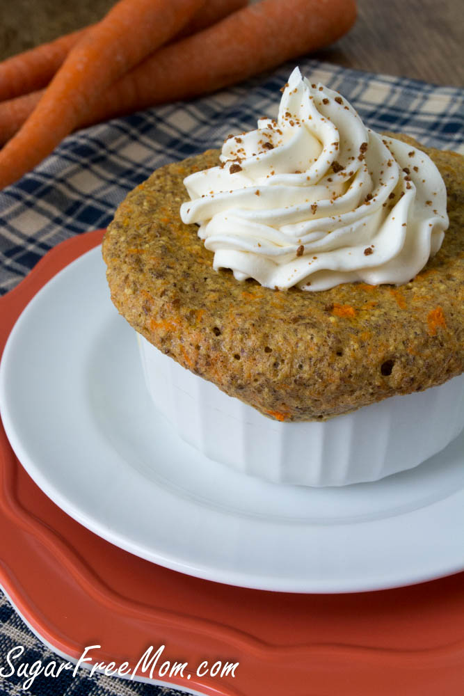 Keto Sugar-Free Carrot Mug Cake