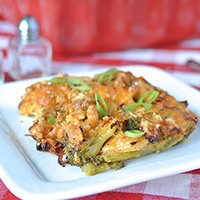 Low Carb Cheddar Chicken and Broccoli Casserole