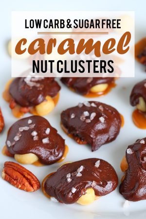 Keto Chocolate & Caramel Nut Clusters - Low Carb, Sugar Free & Gluten Free