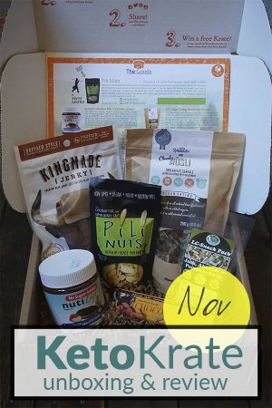 November Keto Krate Unboxing & Review on Tasteaholics.com - Low Carb, Paleo & Gluten Free Recipes