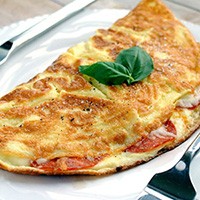 Low Carb Pizza Omelet