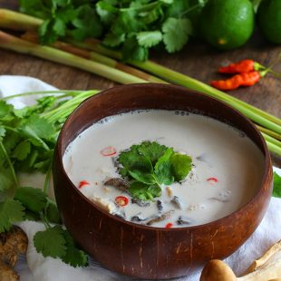 Keto Thai Coconut Chicken Soup - Tom Kha Gai
