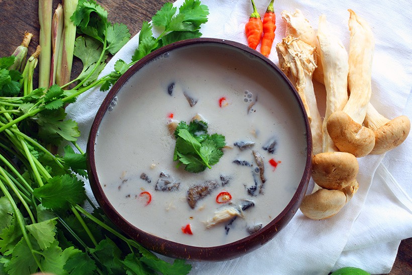 Low Carb Thai Coconut Chicken Soup - Tom Kha Gai