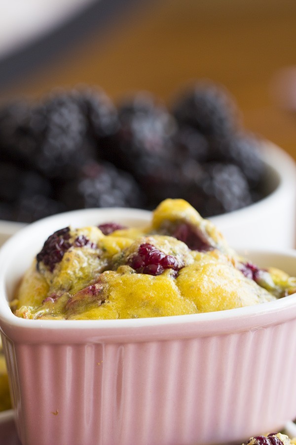 Low Carb Blackberry Egg Bake