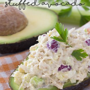 Keto Chicken Salad Stuffed Avocado