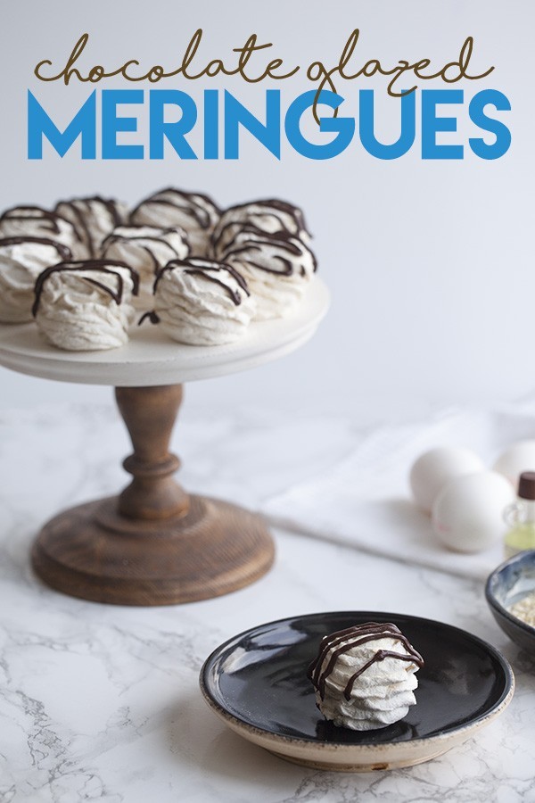 Low Carb Chocolate Glazed Meringues - Keto Dessert Recipe