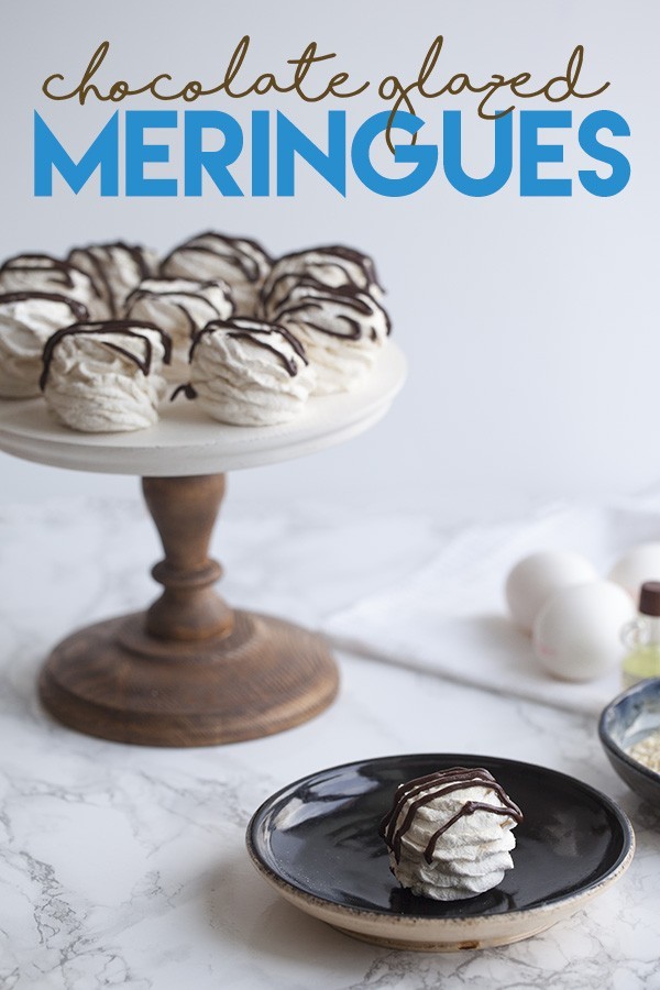 Keto Chocolate Glazed Meringues