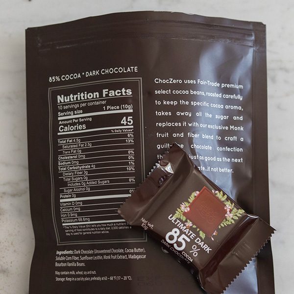 ChocZero - Product Review - Ingredients