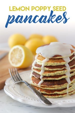 Keto Lemon Poppy Seed Pancakes