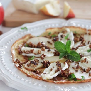 Brie & Apple Crepes - Low Carb & Gluten Free Breakfast or Lunch