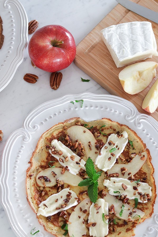 Keto Brie & Apple Crepes - Low Carb Breakfast Recipe