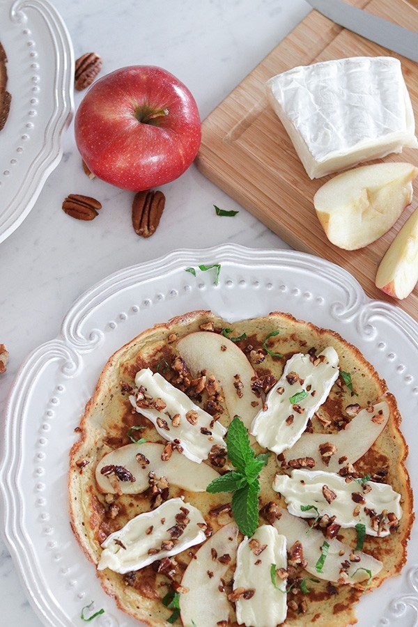 Keto Brie & Apple Crepes