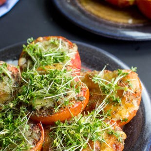 Keto Grilled Tomatoes with apricot jam