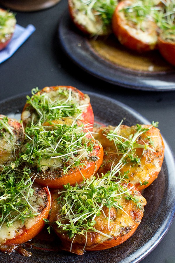 Keto Grilled Tomatoes with apricot jam