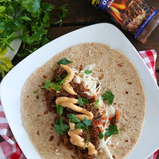 Keto Slow Cooker BBQ Beef Burritos