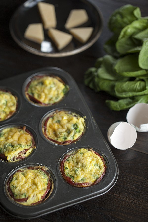 Keto Bacon, Egg and Cheese Cups