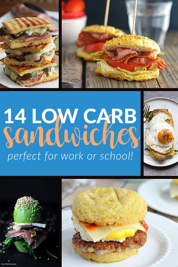 14 Low Carb Sandwiches perfect for work or school
