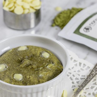 White Chocolate Green Tea Mug Cake