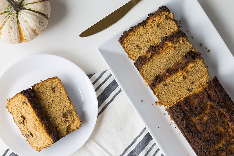 Low Carb Pumpkin Spice Walnut Bread