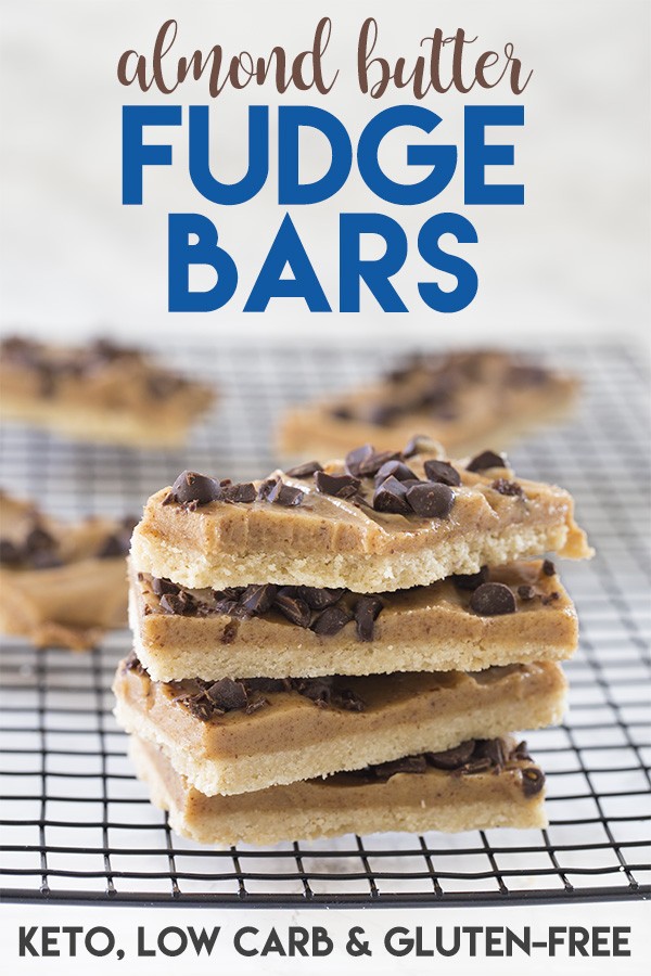 Keto Almond Butter Fudge Bars