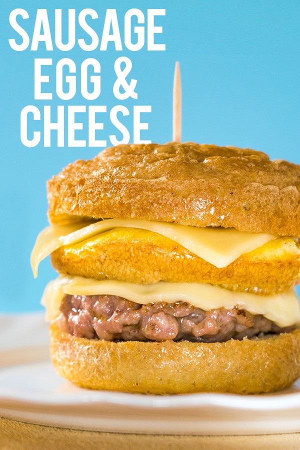 Keto Sausage Egg and Cheese