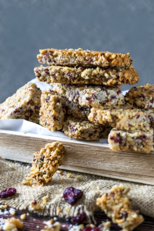 Low Carb Chewy Granola Bar - Keto Snack Recipe | Tasteaholics