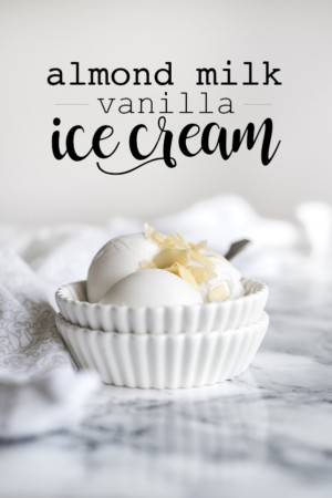 Keto Almond Milk Vanilla Ice Cream