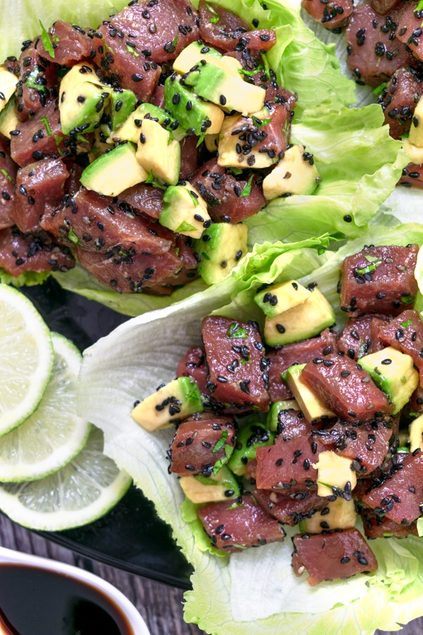 Keto Ahi Tuna Poke