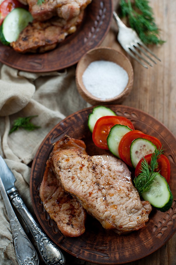 Keto Shake and Bake Pork Chop