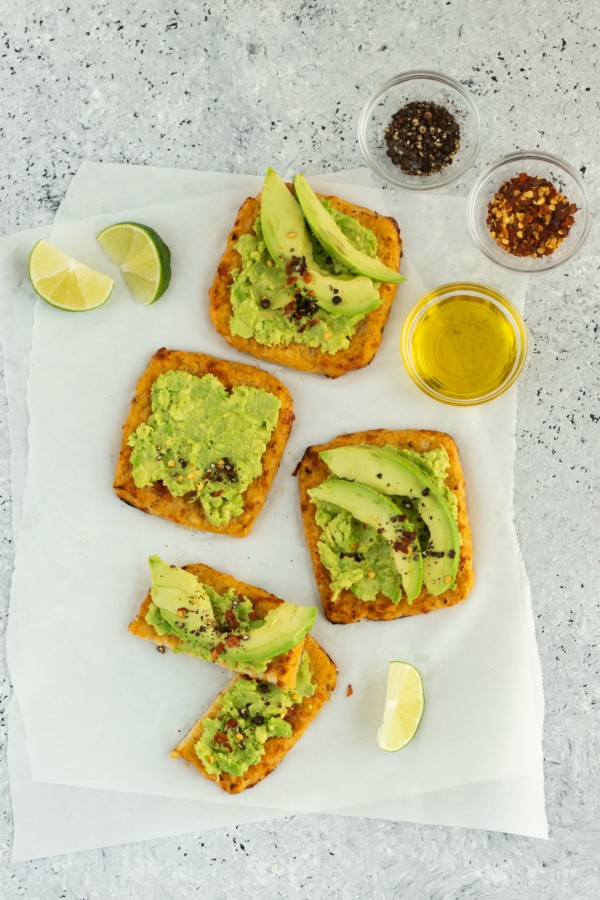 Keto Cauliflower Toast with Avocado Low Carb Recipe |