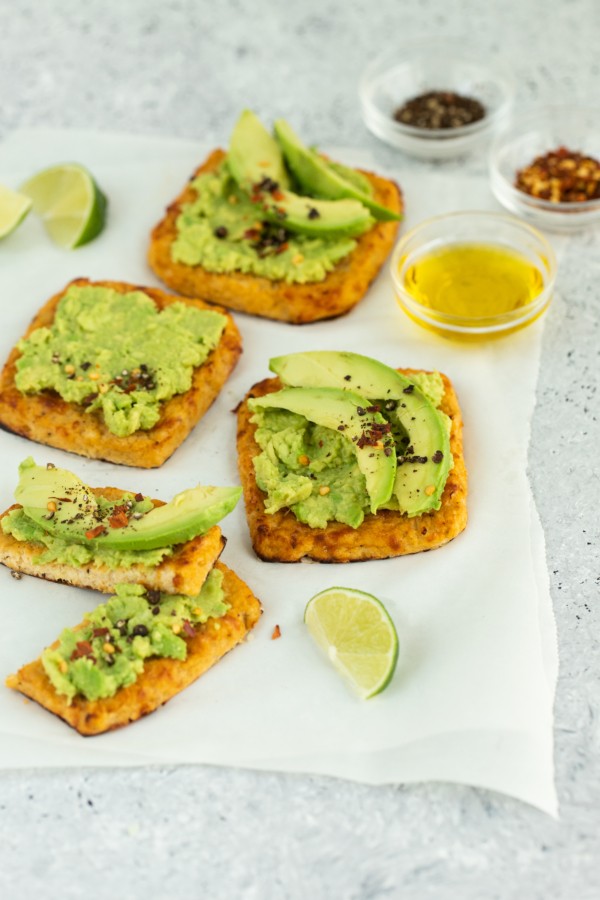 Keto Cauliflower Toast with Avacado