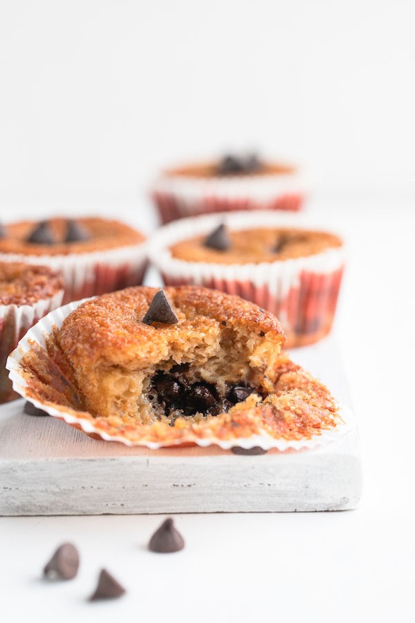 Keto Chocolate Chip Pumpkin Muffins