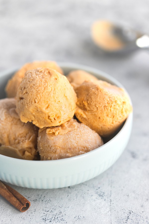 Keto Maple Spiced Pumpkin Ice Cream