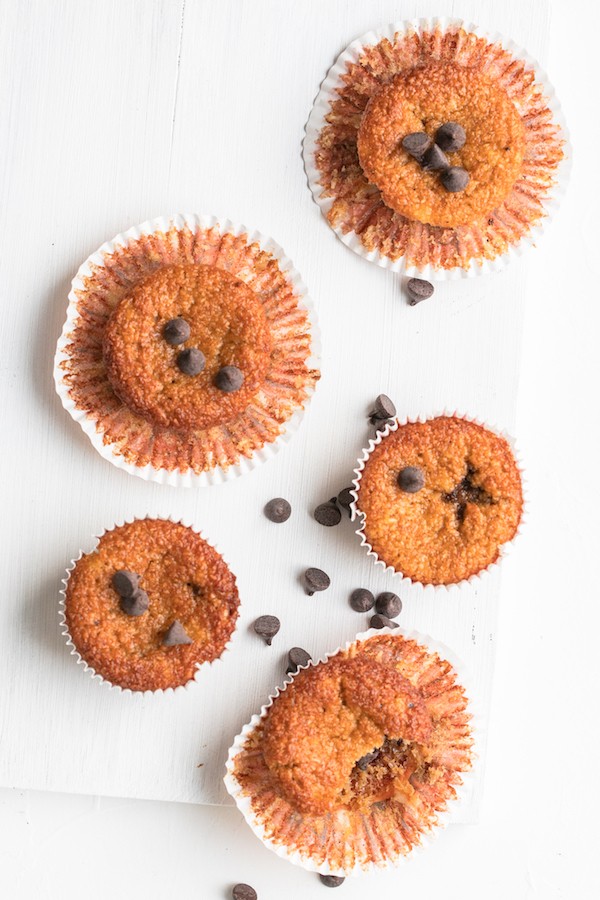 Low Carb Chocolate Chip Pumpkin Muffins