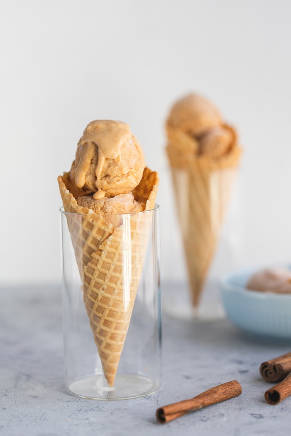 Keto Maple Spiced Pumpkin Ice Cream