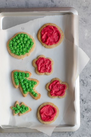 Keto Frosted Sugar Cookies