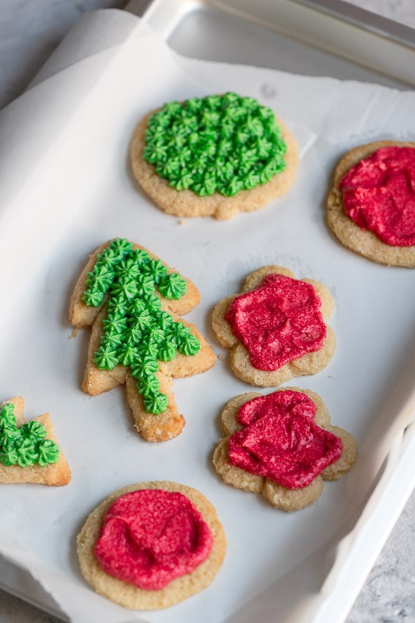 Keto Frosted Sugar Cookies