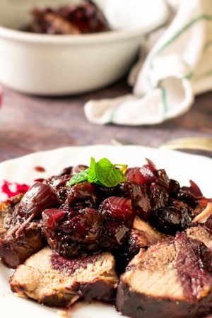 Keto Cranberry Roast Pork Tenderloin