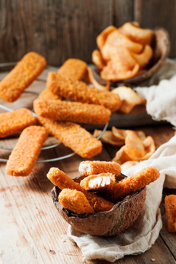 Low Carb Crispy Baked Fish Sticks