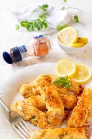 Keto Lemon Parmesan Baked Cod