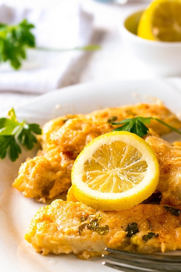 Low Carb Lemon Parmesan Baked Cod