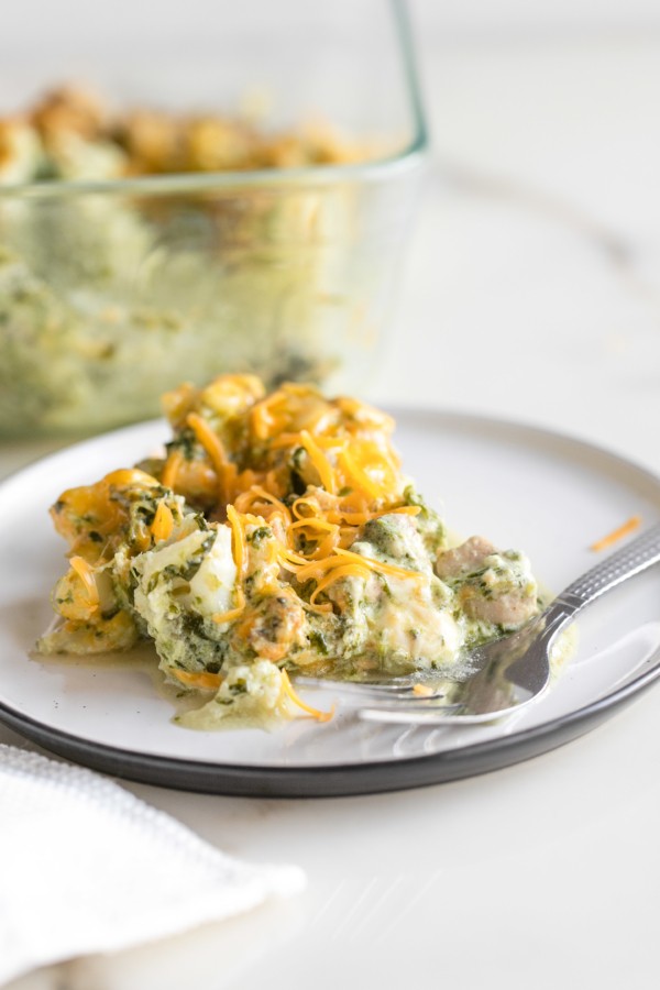 Low Carb Salsa Verde Chicken Casserole