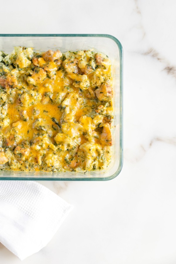 Keto Salsa Verde Chicken Casserole