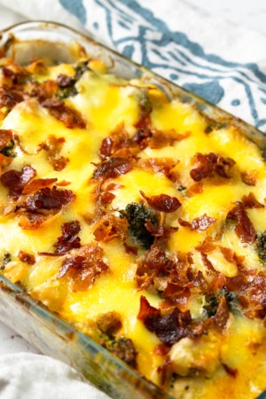 Keto Chicken Bacon Ranch Casserole