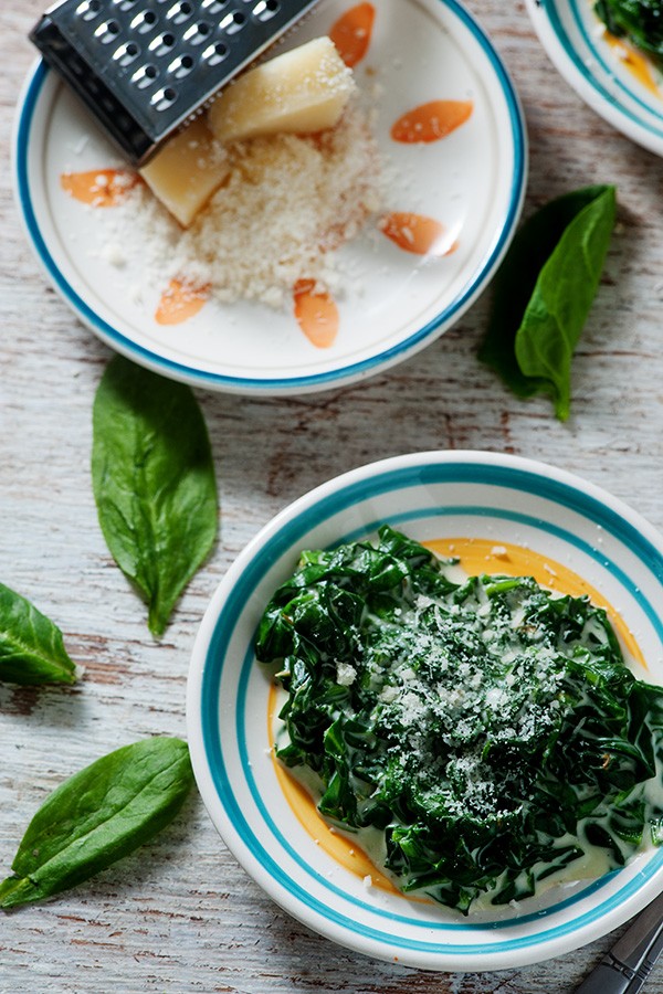 Keto Creamed Spinach with Parmesan