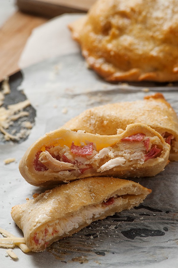 Keto Bacon Cheddar Chicken Calzones