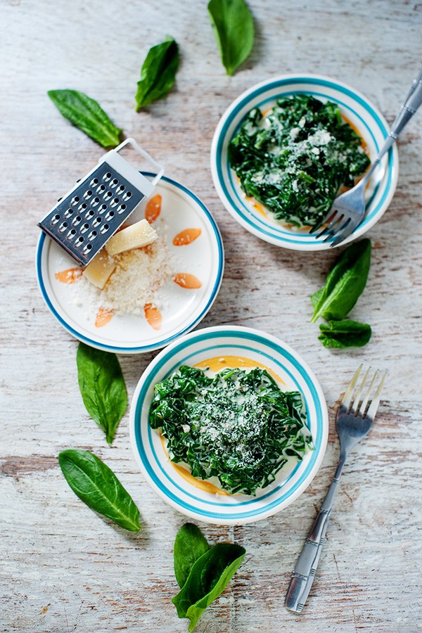 Keto Creamed Spinach with Parmesan