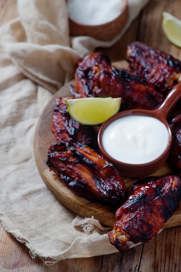 Keto Hot Wings with Cool Lime Dipping Sauce