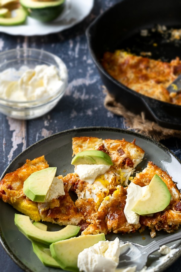 Keto Spicy Chorizo Baked Eggs